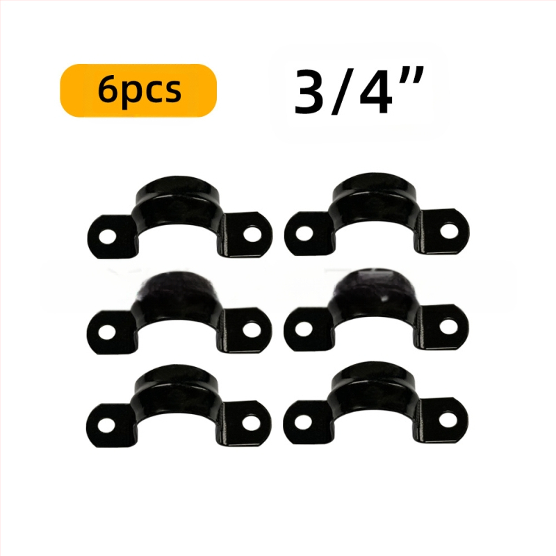 6 gab. cauruļu stiprinājumi plauktiem – dzelzs, ar vītni, retro rūpnieciskais stils, DIY mēbeļu dekors