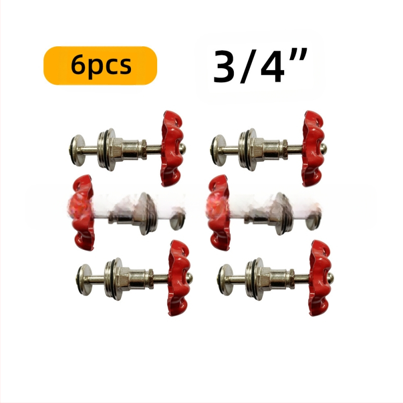 6 gab. cauruļu stiprinājumi plauktiem – dzelzs, ar vītni, retro rūpnieciskais stils, DIY mēbeļu dekors