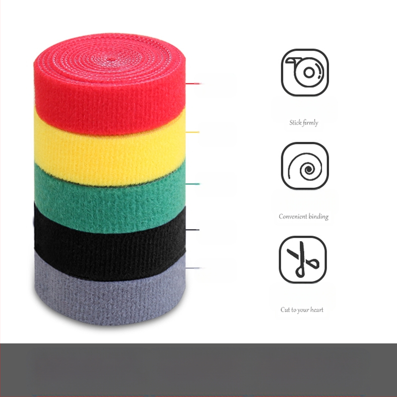 Nylon kábelrendező Velcro kötőkkel az asztali kábelek rendezésére