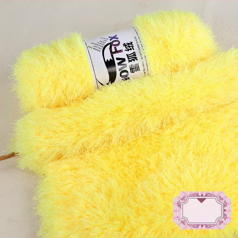 Šalikas Snow Fox velūro fleece, grupinės siūlų pynimo, mezgama, Yunzhen