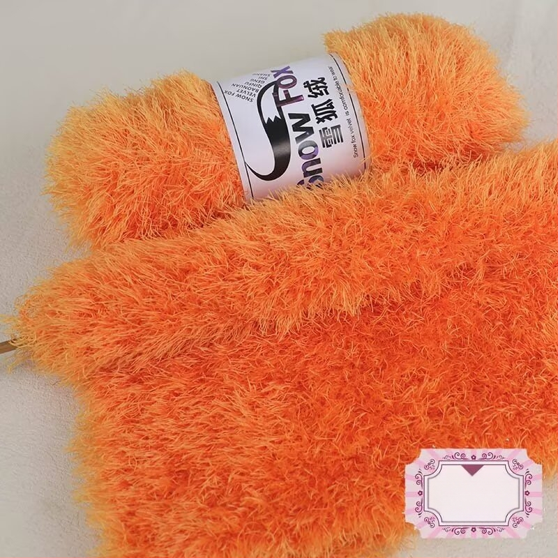 Šalikas Snow Fox velūro fleece, grupinės siūlų pynimo, mezgama, Yunzhen