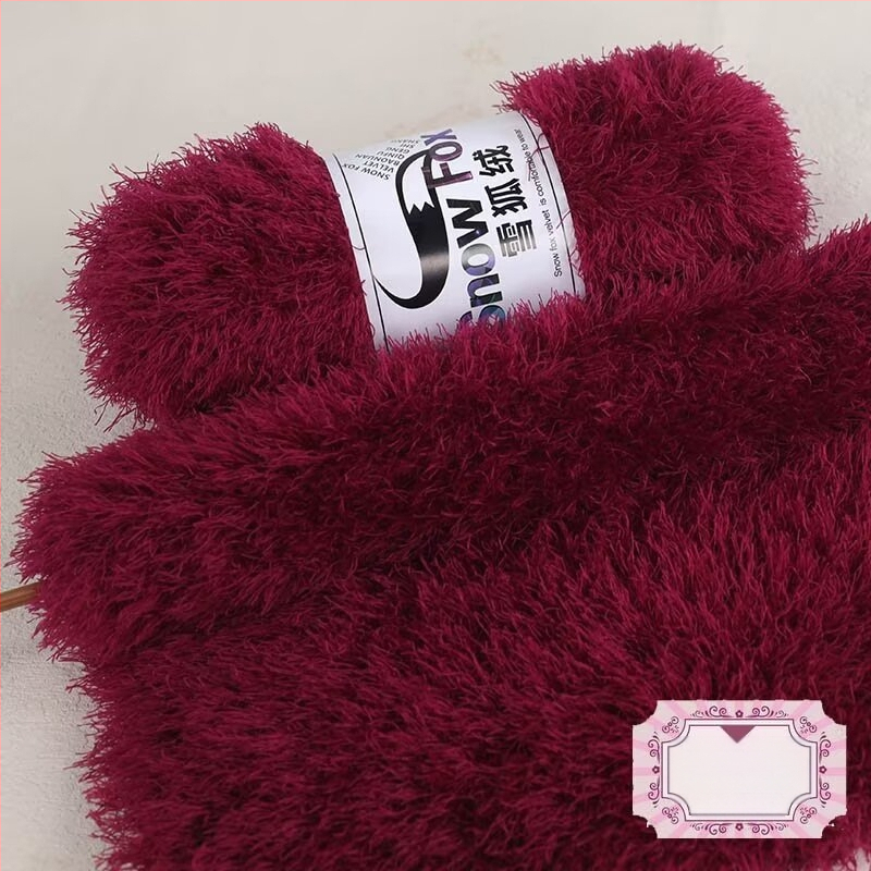 Šalikas Snow Fox velūro fleece, grupinės siūlų pynimo, mezgama, Yunzhen