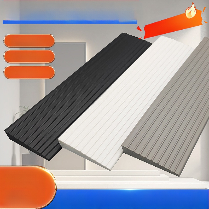 PVC мека самозалепваща наклонна подложка за робот-прахосмувачка, прагова лента за вътрешни врати, водоустойчива, против подхлъзване, износоустойчива, 25 мм дебелина