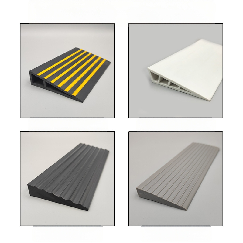 PVC мека самозалепваща наклонна подложка за робот-прахосмувачка, прагова лента за вътрешни врати, водоустойчива, против подхлъзване, износоустойчива, 25 мм дебелина