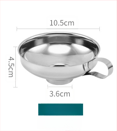 304 nerūdijančio plieno piltuvė virtuvės reikmėms – džemui, aliejui, vynui ir marinuotiems agurkams