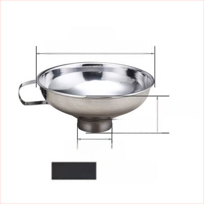 304 nerūdijančio plieno piltuvė virtuvės reikmėms – džemui, aliejui, vynui ir marinuotiems agurkams