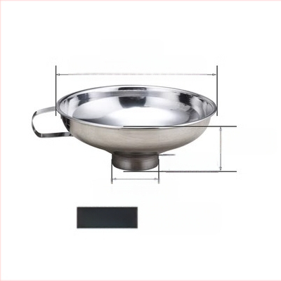 304 nerūdijančio plieno piltuvė virtuvės reikmėms – džemui, aliejui, vynui ir marinuotiems agurkams