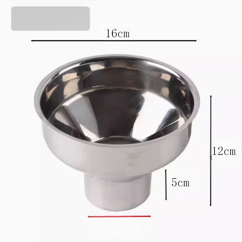 304 nerūdijančio plieno piltuvė virtuvės reikmėms – džemui, aliejui, vynui ir marinuotiems agurkams