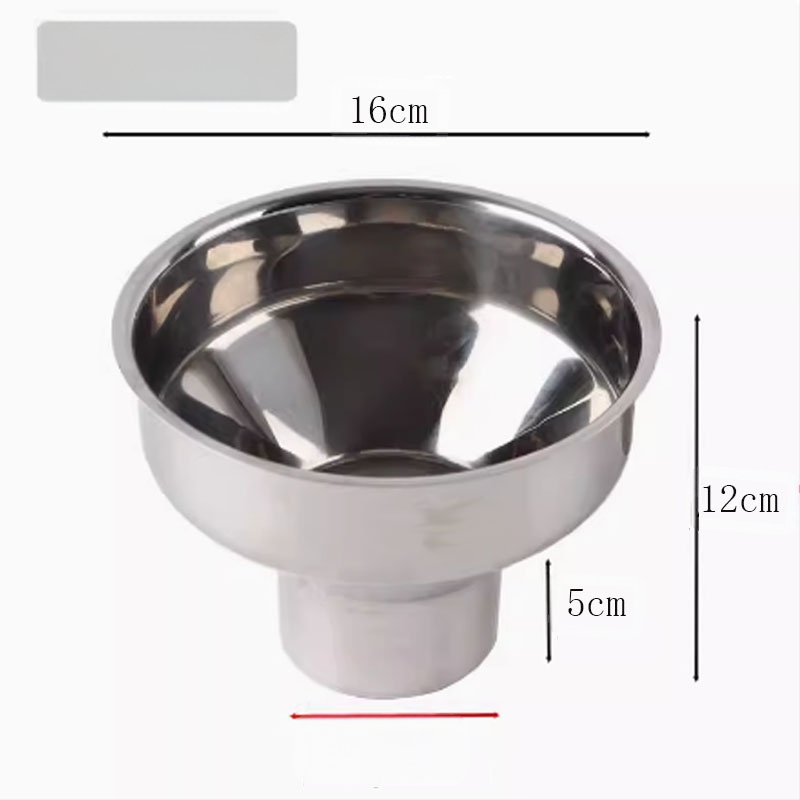 304 nerūdijančio plieno piltuvė virtuvės reikmėms – džemui, aliejui, vynui ir marinuotiems agurkams