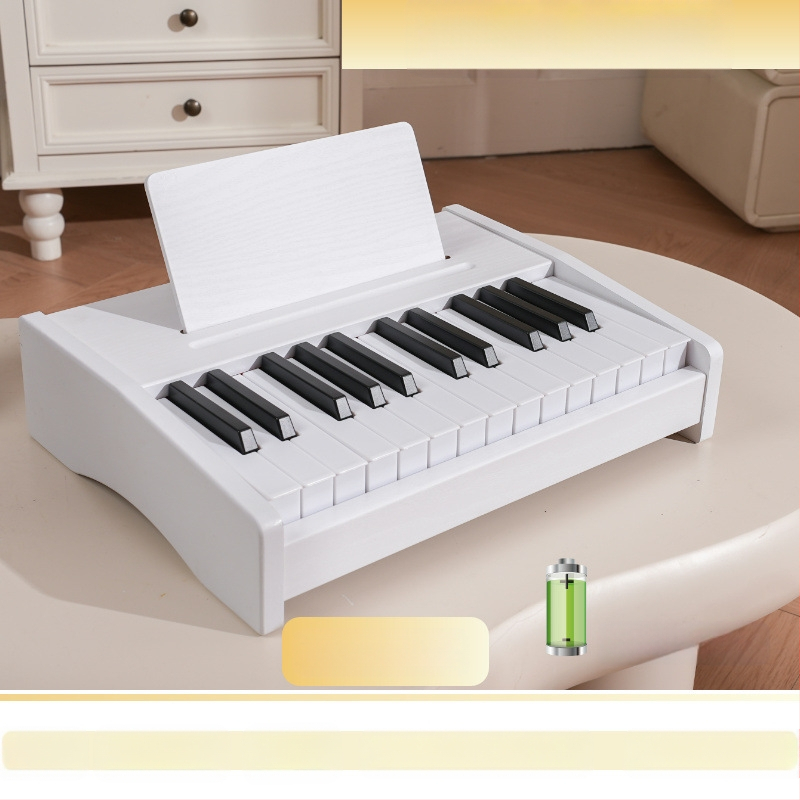 LECHEN преносимо дървено електронно клавирче за деца, модел 25 клавиша/37 клавиша