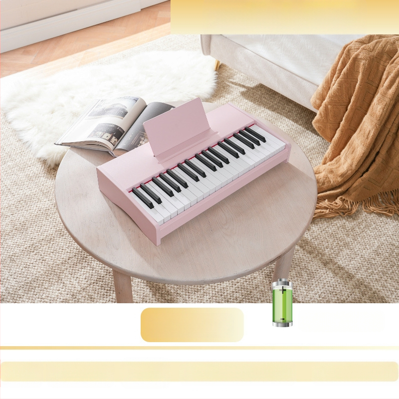 LECHEN преносимо дървено електронно клавирче за деца, модел 25 клавиша/37 клавиша