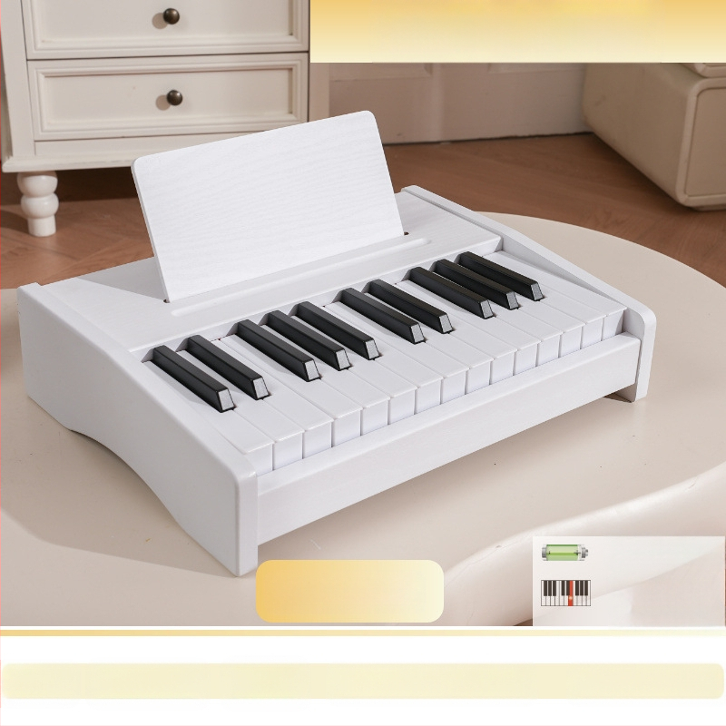 LECHEN преносимо дървено електронно клавирче за деца, модел 25 клавиша/37 клавиша