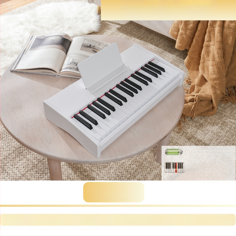 LECHEN преносимо дървено електронно клавирче за деца, модел 25 клавиша/37 клавиша