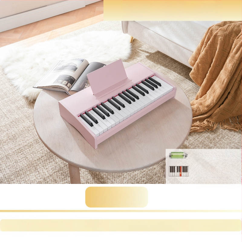 LECHEN преносимо дървено електронно клавирче за деца, модел 25 клавиша/37 клавиша