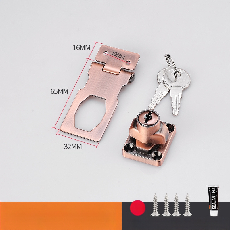 Шкафен заключващ механизъм без пробиване — модел HSD-12; подходящ за шкафове, чекмеджета, хладилници и плъзгащи врати