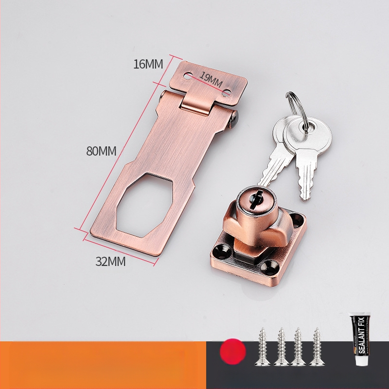 Шкафен заключващ механизъм без пробиване — модел HSD-12; подходящ за шкафове, чекмеджета, хладилници и плъзгащи врати