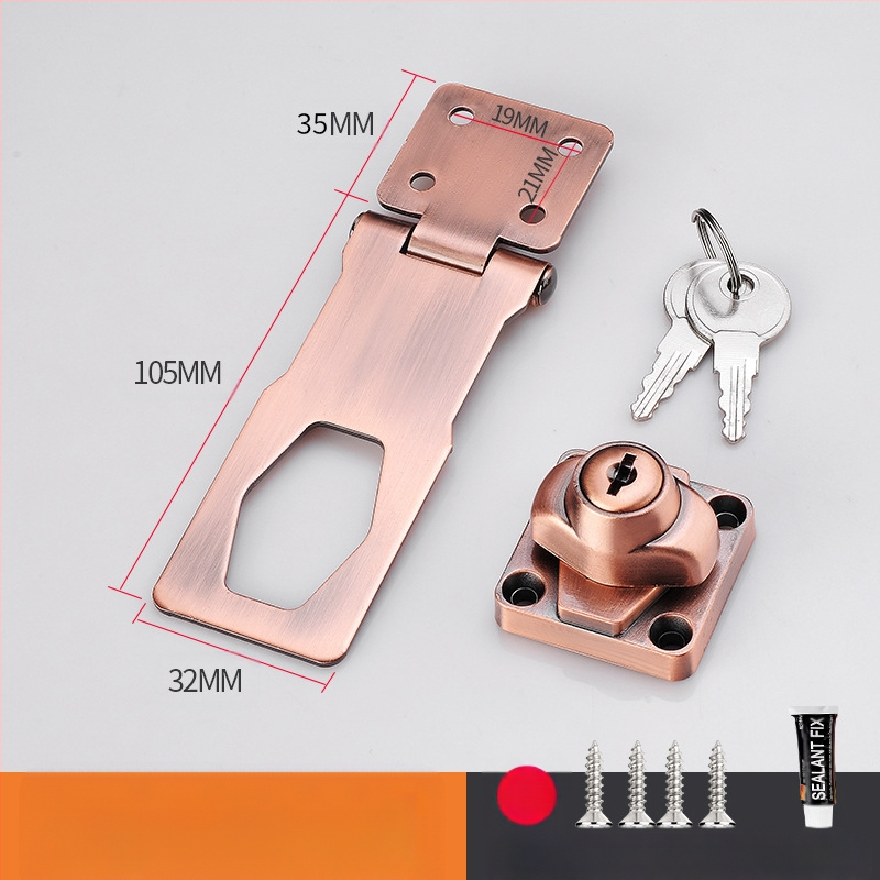 Шкафен заключващ механизъм без пробиване — модел HSD-12; подходящ за шкафове, чекмеджета, хладилници и плъзгащи врати