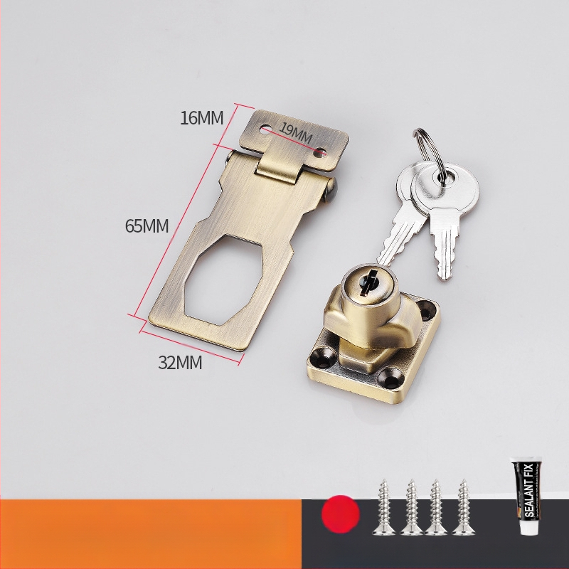 Шкафен заключващ механизъм без пробиване — модел HSD-12; подходящ за шкафове, чекмеджета, хладилници и плъзгащи врати