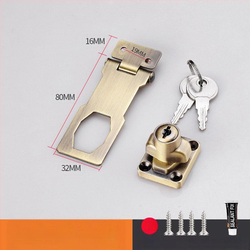 Шкафен заключващ механизъм без пробиване — модел HSD-12; подходящ за шкафове, чекмеджета, хладилници и плъзгащи врати