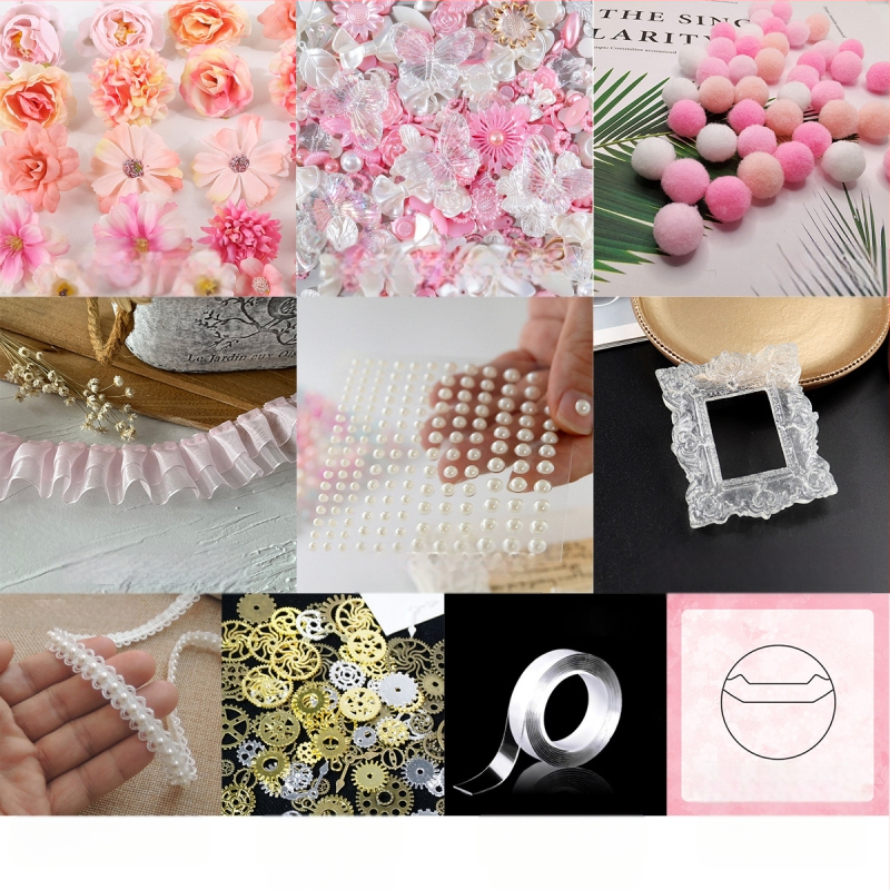 DIY krepšio priedų rinkinys – akriliniai elementai, baroko ženkliukai dekoracijoms, Prekės ženklas: Other; Nėra apdirbimo; Amatas: Kita; IP leidimas: Ne