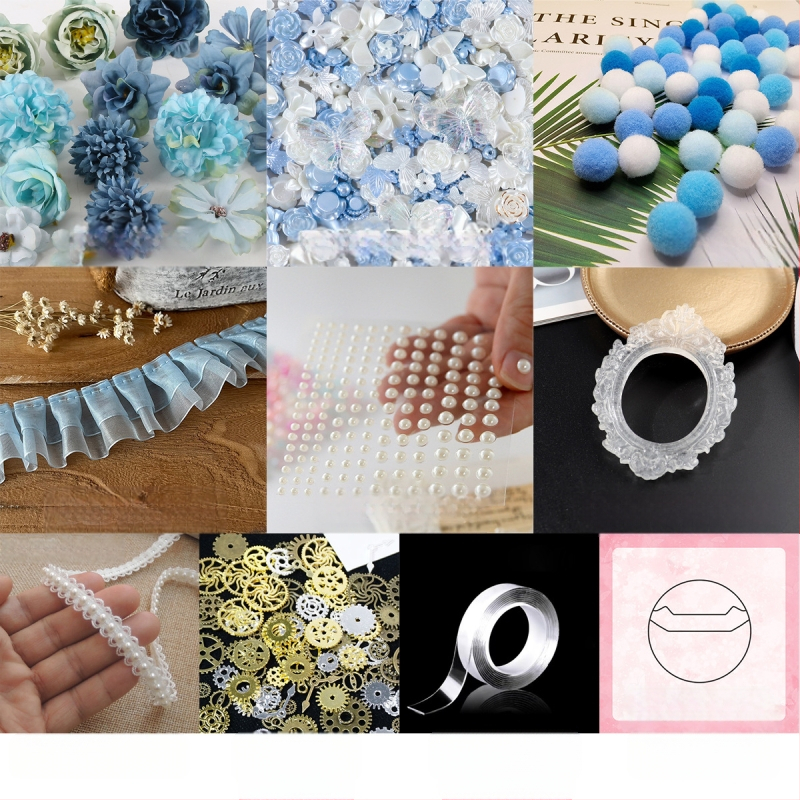 DIY krepšio priedų rinkinys – akriliniai elementai, baroko ženkliukai dekoracijoms, Prekės ženklas: Other; Nėra apdirbimo; Amatas: Kita; IP leidimas: Ne