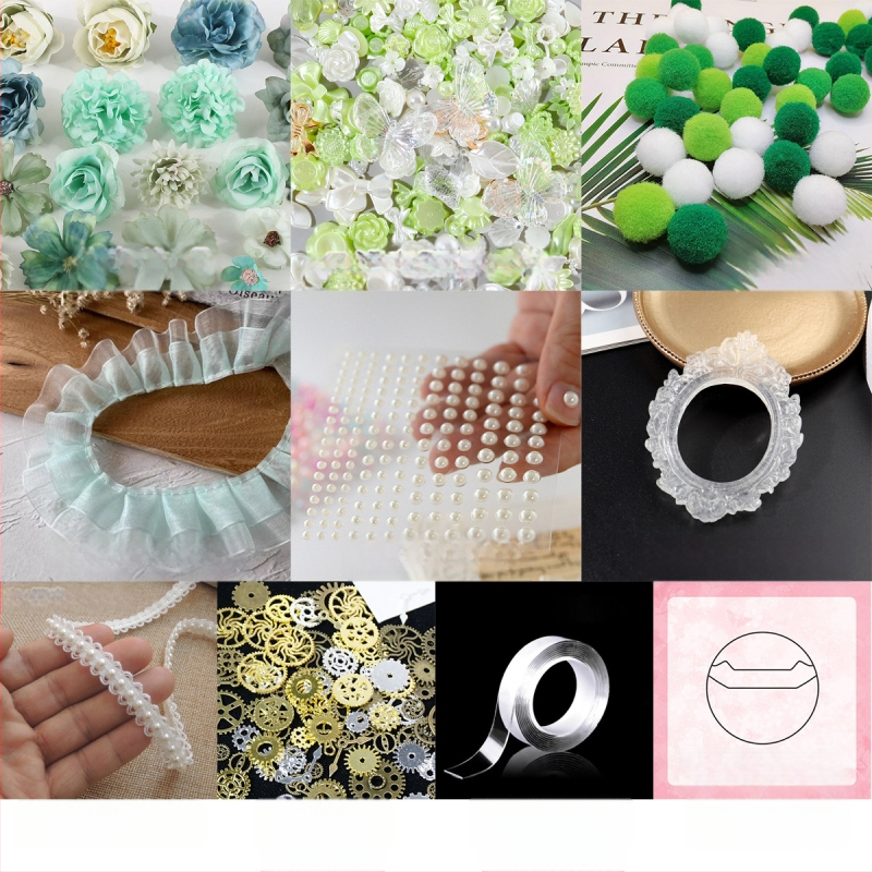 DIY krepšio priedų rinkinys – akriliniai elementai, baroko ženkliukai dekoracijoms, Prekės ženklas: Other; Nėra apdirbimo; Amatas: Kita; IP leidimas: Ne