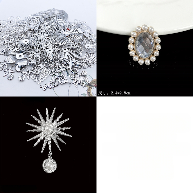 DIY krepšio priedų rinkinys – akriliniai elementai, baroko ženkliukai dekoracijoms, Prekės ženklas: Other; Nėra apdirbimo; Amatas: Kita; IP leidimas: Ne