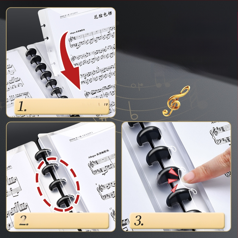 Папка за ноти, модел XWS-LPJ01-0812, материал: пластмаса.