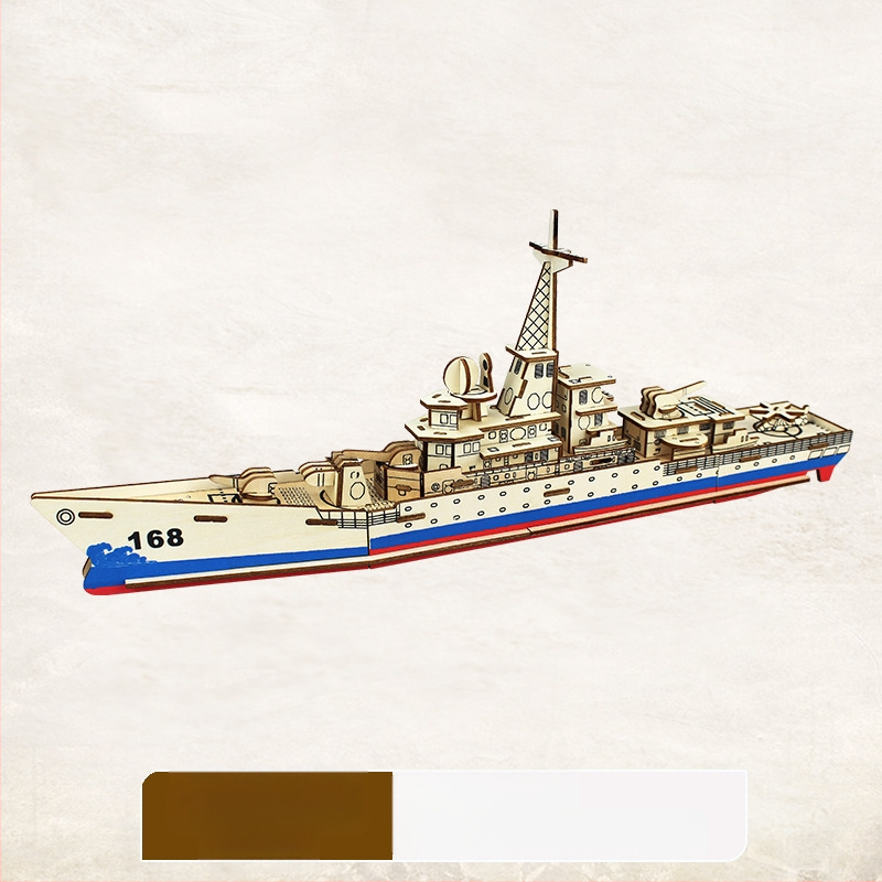 Nanhu Raudona Laivas – Medienos 3D Dėlionės Modelio Rinkinys, DIY, OEM Logotipo Pritaikymas