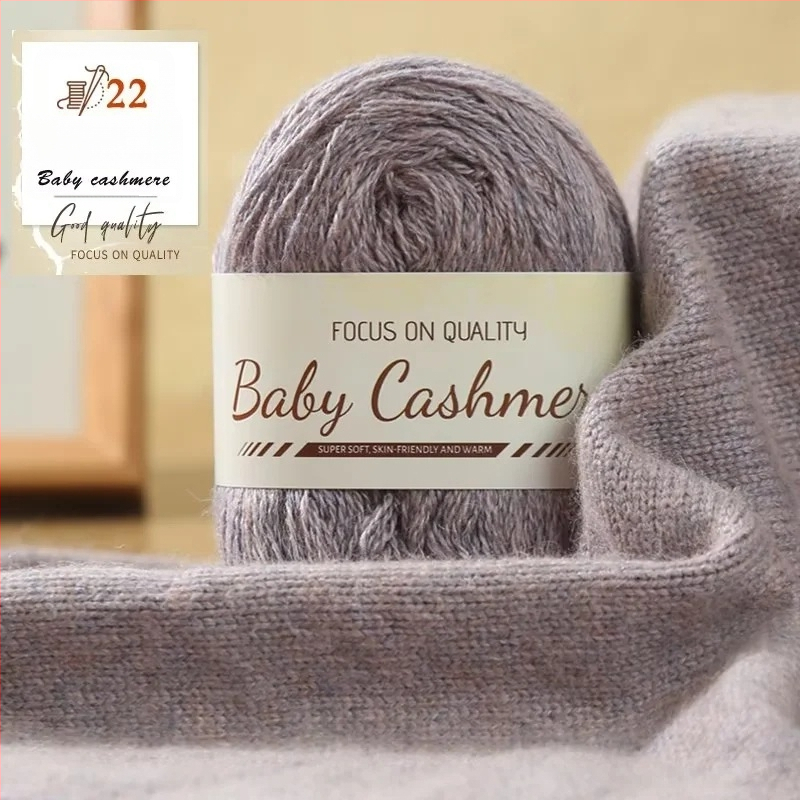 Kašmyro šaliko DIY rinkinys — rankinis mezgimas, vidutinio storio siūlai