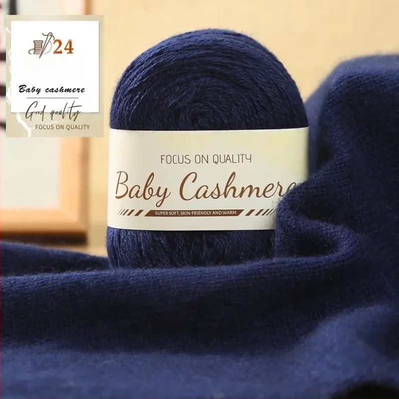 Kašmyro šaliko DIY rinkinys — rankinis mezgimas, vidutinio storio siūlai