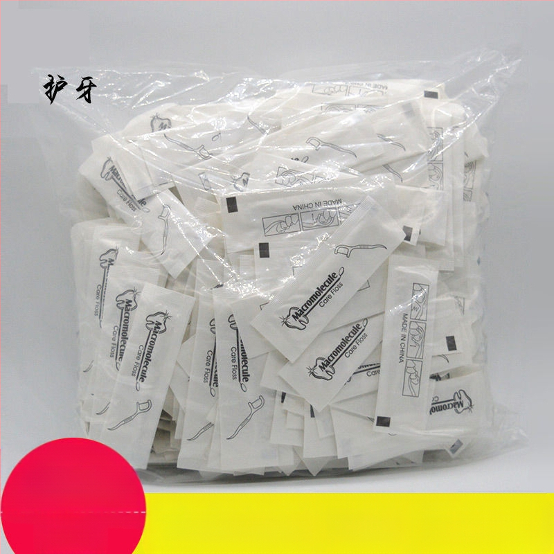 Zobu diegu nūjiņa – ultra plāna, lokveida forma, divkāršā gali, 30–50 gab., 80–100 maisiņi iepakojumā