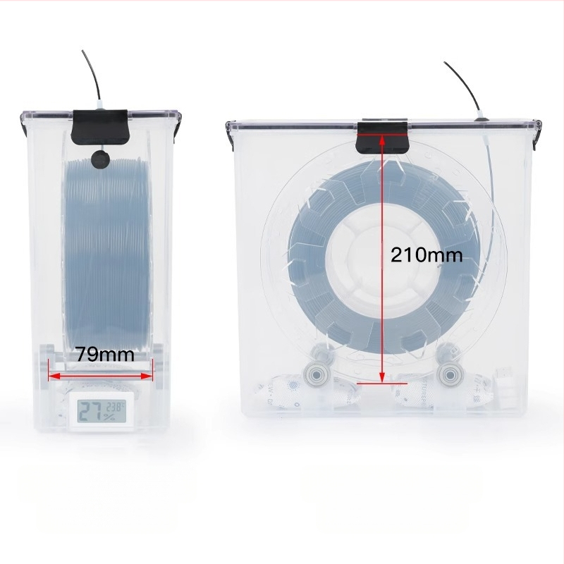 Θήκη ξήρανσης υλικών 3D εκτύπωσης, χωρητικότητα 1 kg, PLA αναλώσιμα, PETG κλειστός αποθηκευτικός χώρος, προστασία από σκόνη και υγρασία