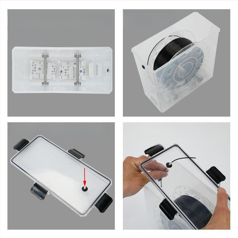 Θήκη ξήρανσης υλικών 3D εκτύπωσης, χωρητικότητα 1 kg, PLA αναλώσιμα, PETG κλειστός αποθηκευτικός χώρος, προστασία από σκόνη και υγρασία