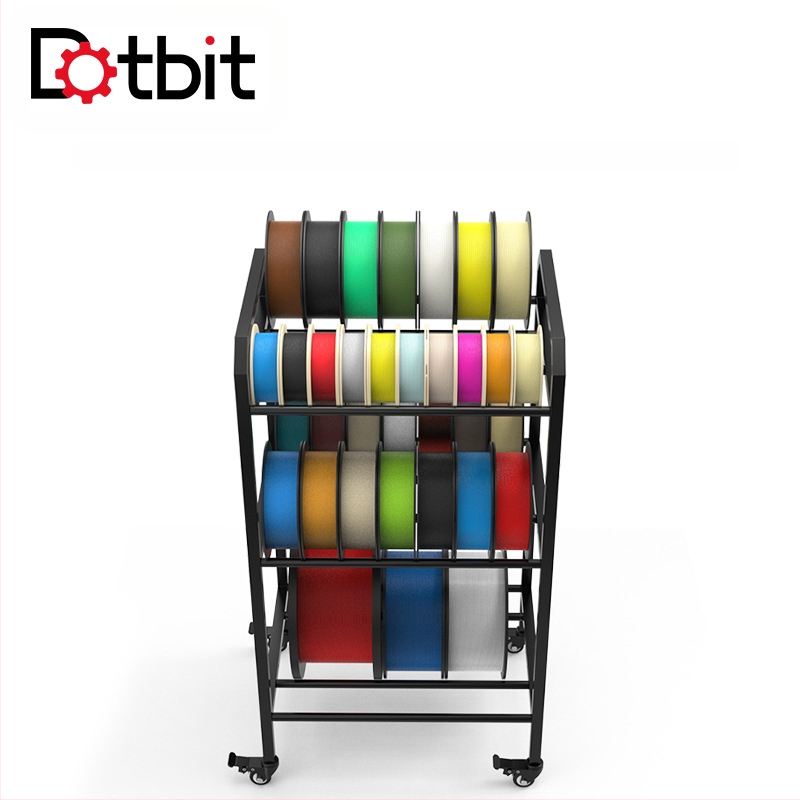 Dotbit θήκη αποθήκευσης αναλώσιμων για εκτυπωτή 3D, συμβατή με δίσκους διαμέτρου 150/200/250/300 mm, εύκολη στη μετακίνηση.