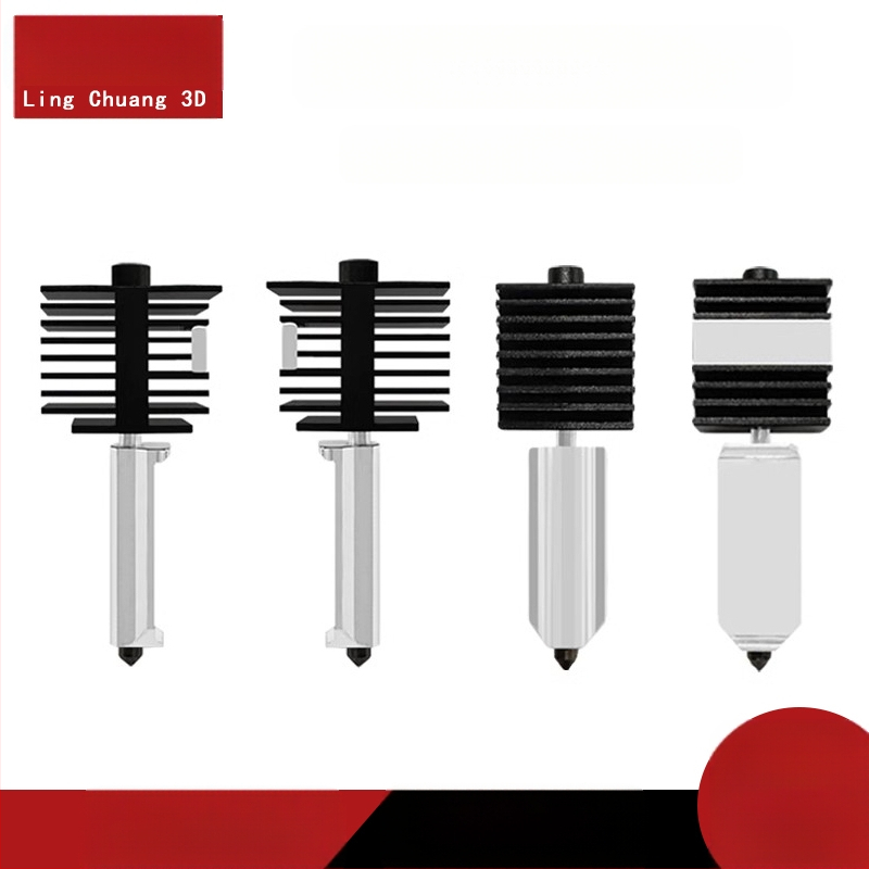 A1/A1mini patobulintas karšto galo surinkimas su atskiriama kieto plieno antgaliu ir aukštatemperatūriniu silikono gaubtu