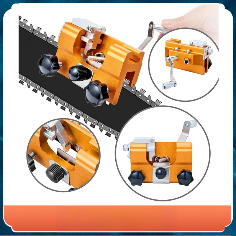 Rokas ķēžu slīpmašīna, pārnēsājams zāģa ķēžu asināšanas rīks, alumīnijs, vispārējais modelis