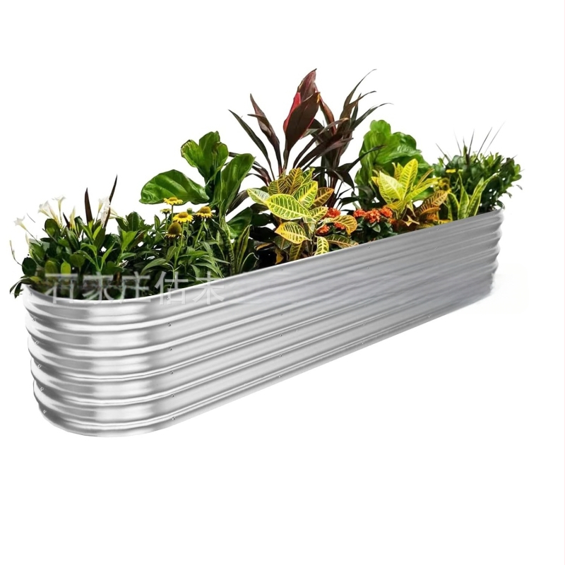 Cinkuotas plieninės gėlių lysės rėmas — atsparus korozijai, tvirtas ir patvarus, vandens taupantis dizainas, tinkamas namams, sodui, teatrui, terasai ar stogui (svoris 4–40 kg)