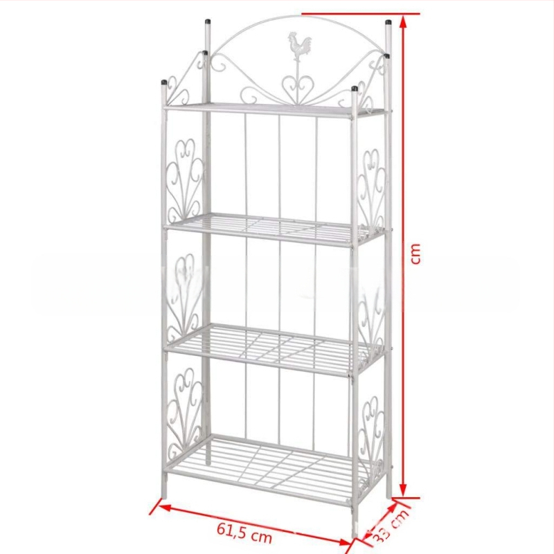 Gėlių stovai, Skandinavijos stilius, keturių sluoksnių, metalo meno, grindų stovimas