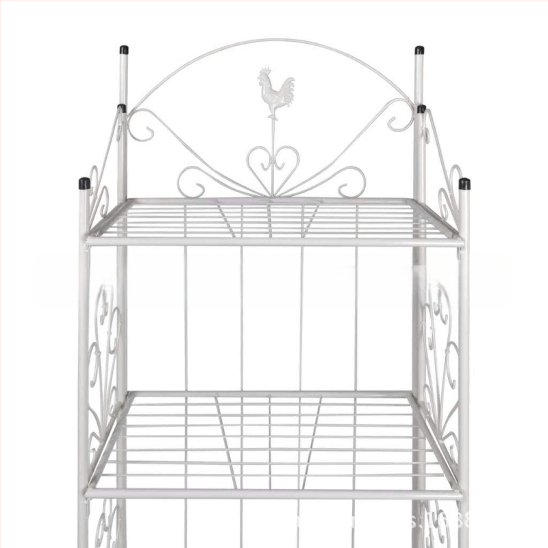 Gėlių stovai, Skandinavijos stilius, keturių sluoksnių, metalo meno, grindų stovimas