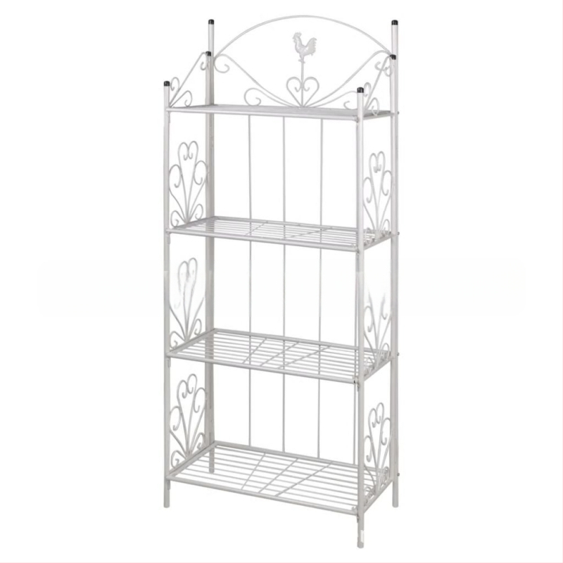 Gėlių stovai, Skandinavijos stilius, keturių sluoksnių, metalo meno, grindų stovimas