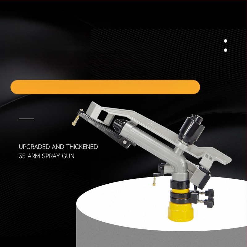 Aliuminio lydinio laistymo purkštuvas, 360° sukamas, automatinė pasukamoji atomizacija, ilgas pasiekiamumas ir aukštas iškėlimos kampas augalų laistymui ir kraštovaizdžiui