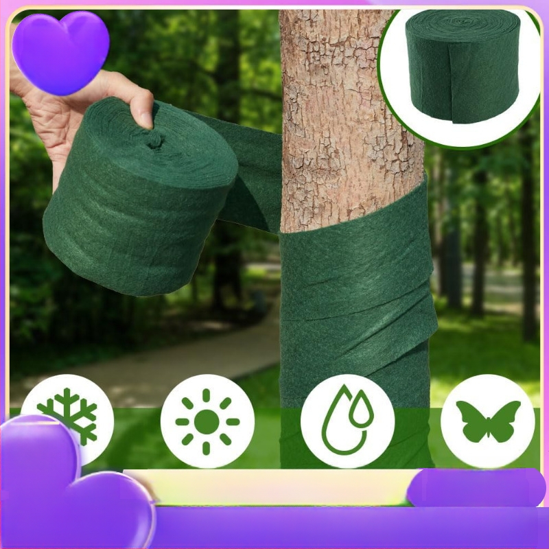 Sodo medžių įvyniojimo komplektas su susukimo virve, poliesteris, šaltoms žiemoms atspari apsauga vaismedžiams ir krūmams