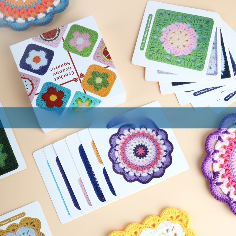 Klojimo rinkinys su iliustruotomis instrukcijomis 20 Granny plaid dalių – Zuo Man, šiuolaikinis stilius, 250 g, 100 vnt dėžutė