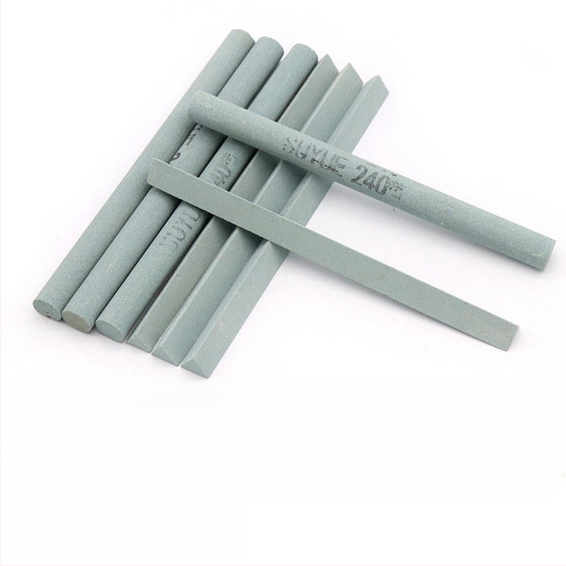 Силициев карбид маслен камък лента за полиране — форма: кръгла/триъгълна; за нефрит, яндит, ахат, кехлибар и метален нефрит; марка: Soochow Mill