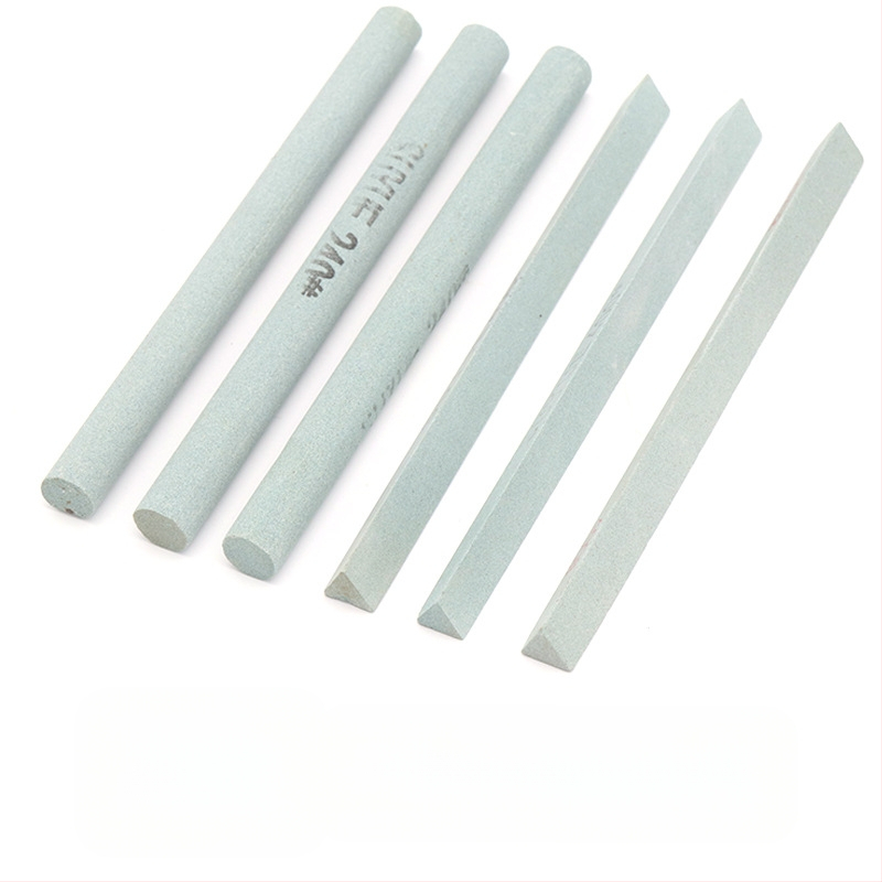 Силициев карбид маслен камък лента за полиране — форма: кръгла/триъгълна; за нефрит, яндит, ахат, кехлибар и метален нефрит; марка: Soochow Mill