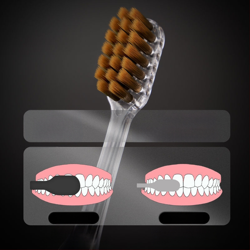 Han Bing K221 rankinis dantų šepetėlis suaugusiems, 4 vienetų dovanų dėžutėje