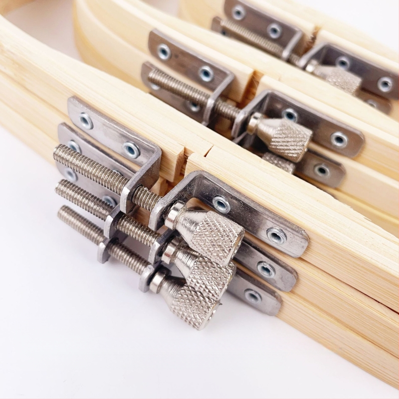 Квадратна бамбукова рамка за кръстосано бродиране, китайски стил