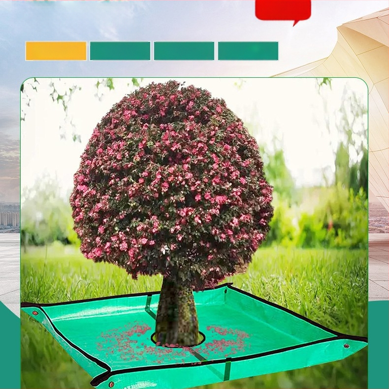 Одеяло за събиране на паднали листа — полипропилен, водоустойчиво, с копчета, марка Jinxiang