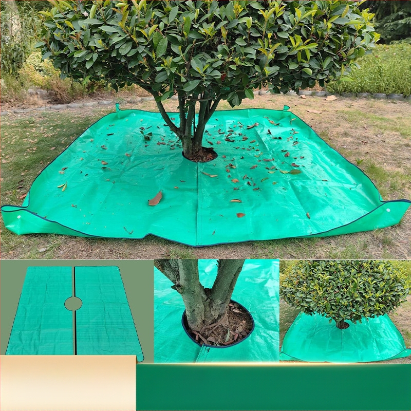 Одеяло за събиране на паднали листа — полипропилен, водоустойчиво, с копчета, марка Jinxiang